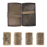 Maxbell Metal Cigarette Case Vintage Stash Box 20Pcs Tobacco Storage Case A