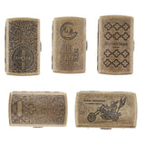 Maxbell Metal Cigarette Case Vintage Stash Box 20Pcs Tobacco Storage Case A