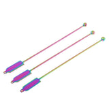 Max Stainless 17.5cm Mix Drinking Stirrer Bar Cocktail Stirring Stick Colors