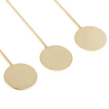 Max Stainless Steel Coffee Beverage Stirrer Cocktail Swizzle Sticks  Gold