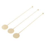 Max Stainless Steel Coffee Beverage Stirrer Cocktail Swizzle Sticks  Gold