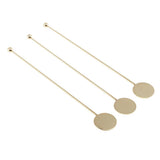 Max Stainless Steel Coffee Beverage Stirrer Cocktail Swizzle Sticks  Gold