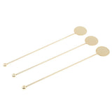 Max Stainless Steel Coffee Beverage Stirrer Cocktail Swizzle Sticks  Gold