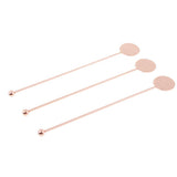 Max Stainless Steel Coffee Beverage Stirrer Cocktail Swizzle Sticks  copper