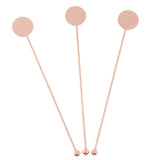 Max Stainless Steel Coffee Beverage Stirrer Cocktail Swizzle Sticks  copper