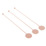 Max Stainless Steel Coffee Beverage Stirrer Cocktail Swizzle Sticks  copper