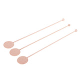 Max Stainless Steel Coffee Beverage Stirrer Cocktail Swizzle Sticks  copper