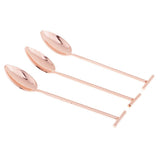 Max Stainless Steel Cocktail Swizzle Sticks Coffee Spoon Bar Tools copper