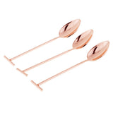 Max Stainless Steel Cocktail Swizzle Sticks Coffee Spoon Bar Tools copper