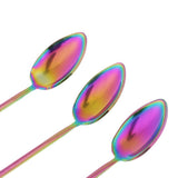 Max Stainless Steel Cocktail Swizzle Sticks Coffee Spoon Bar Tools Multicolor