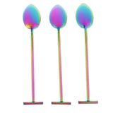 Max Stainless Steel Cocktail Swizzle Sticks Coffee Spoon Bar Tools Multicolor