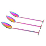 Max Stainless Steel Cocktail Swizzle Sticks Coffee Spoon Bar Tools Multicolor