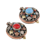 Max Turquoise Gaudencio Antique Vintage Necklace Pendant Jewelry Accessory Blue