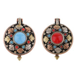 Max Turquoise Gaudencio Antique Vintage Necklace Pendant Jewelry Accessory Blue