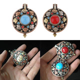 Max Turquoise Gaudencio Antique Vintage Necklace Pendant Jewelry Accessory Blue