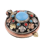 Max Turquoise Gaudencio Antique Vintage Necklace Pendant Jewelry Accessory Blue