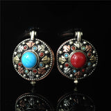 Max Turquoise Gaudencio Antique Vintage Necklace Pendant Jewelry Accessory Blue