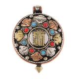 Max Turquoise Gaudencio Antique Vintage Necklace Pendant Jewelry Accessory Blue