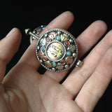 Max Turquoise Gaudencio Antique Vintage Necklace Pendant Jewelry Accessory Blue