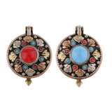 Max Turquoise Gaudencio Antique Vintage Necklace Pendant Jewelry Accessory Blue