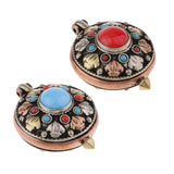 Max Turquoise Gaudencio Antique Vintage Necklace Pendant Jewelry Accessory Blue