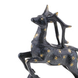 Maxbell European Style Red Wine Holder Wine Rack Deer Figurine Model Resin Shelf