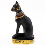 Max Resin Egyptian Cat Goddess Bast Bastet Statue Sculpture Home Decoration Black