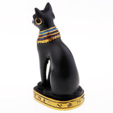 Max Resin Egyptian Cat Goddess Bast Bastet Statue Sculpture Home Decoration Black