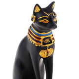 Max Resin Egyptian Cat Goddess Bast Bastet Statue Sculpture Home Decoration Black