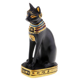 Max Resin Egyptian Cat Goddess Bast Bastet Statue Sculpture Home Decoration Black