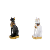 Max Resin Egyptian Cat Goddess Bast Bastet Statue Art Craft Home Decoration Black