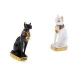 Max Resin Egyptian Cat Goddess Bast Bastet Statue Art Craft Home Decoration Black