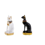 Max Resin Egyptian Cat Goddess Bast Bastet Statue Art Craft Home Decoration Black