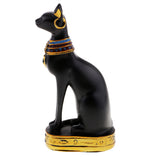 Max Resin Egyptian Cat Goddess Bast Bastet Statue Art Craft Home Decoration Black