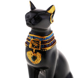 Max Resin Egyptian Cat Goddess Bast Bastet Statue Art Craft Home Decoration Black
