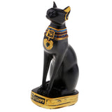 Max Resin Egyptian Cat Goddess Bast Bastet Statue Art Craft Home Decoration Black