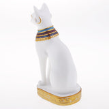 Max Resin Egyptian Cat Goddess Bast Bastet Statue Art Craft Home Decoration White