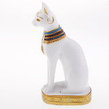 Max Resin Egyptian Cat Goddess Bast Bastet Statue Art Craft Home Decoration White