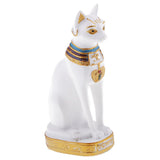 Max Resin Egyptian Cat Goddess Bast Bastet Statue Art Craft Home Decoration White