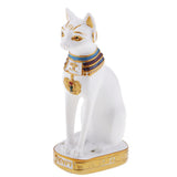 Max Resin Egyptian Cat Goddess Bast Bastet Statue Art Craft Home Decoration White