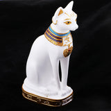 Max Resin Egyptian Cat Goddess Bast Bastet Statue Art Craft Home Decoration White