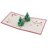 Max Christmas Tree Greeting Cards Paper 3D Handmade Holiday Happy Birthday Cards
