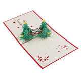 Max Christmas Tree Greeting Cards Paper 3D Handmade Holiday Happy Birthday Cards
