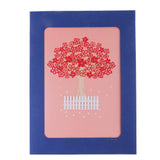 Max 3D Greeting Cards Birthday Card Pop Up Christmas Card Handmade Sakura Card