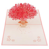 Max 3D Greeting Cards Birthday Card Pop Up Christmas Card Handmade Sakura Card
