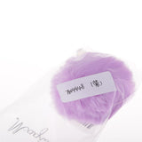 Max Santa Claus Fluffy Ball Keychain Keyring Car Key Chain Ring Hanging Decor Purple