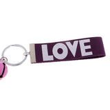 Max Crystal Resin Pendant Car Handbag Keychain Keyring Teddy Dog Model Purple