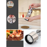 Max Stainless Steel Pepper Grinder Kitchen Grip Salt Mill Spice Grinder 21cm