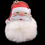 Max Cute Santa Claus Style Key Chain Keyring Pendant Lady Bag Car Pendant Beige