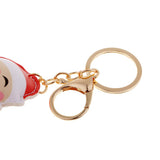 Max Cute Santa Claus Style Key Chain Keyring Pendant Lady Bag Car Pendant Beige